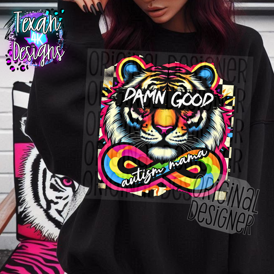 damn good autism mama - DIGITAL PNG