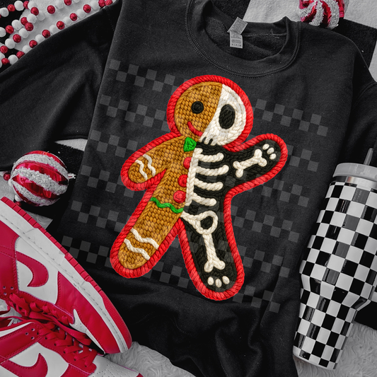 gingerbread skeleton-  DIGITAL PNG