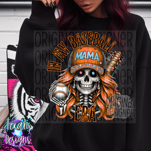 in my baseball era orange - DIGITAL PNG