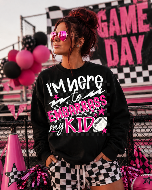 i'm here to embarrass my kid (football)-  2 DIGITAL PNG