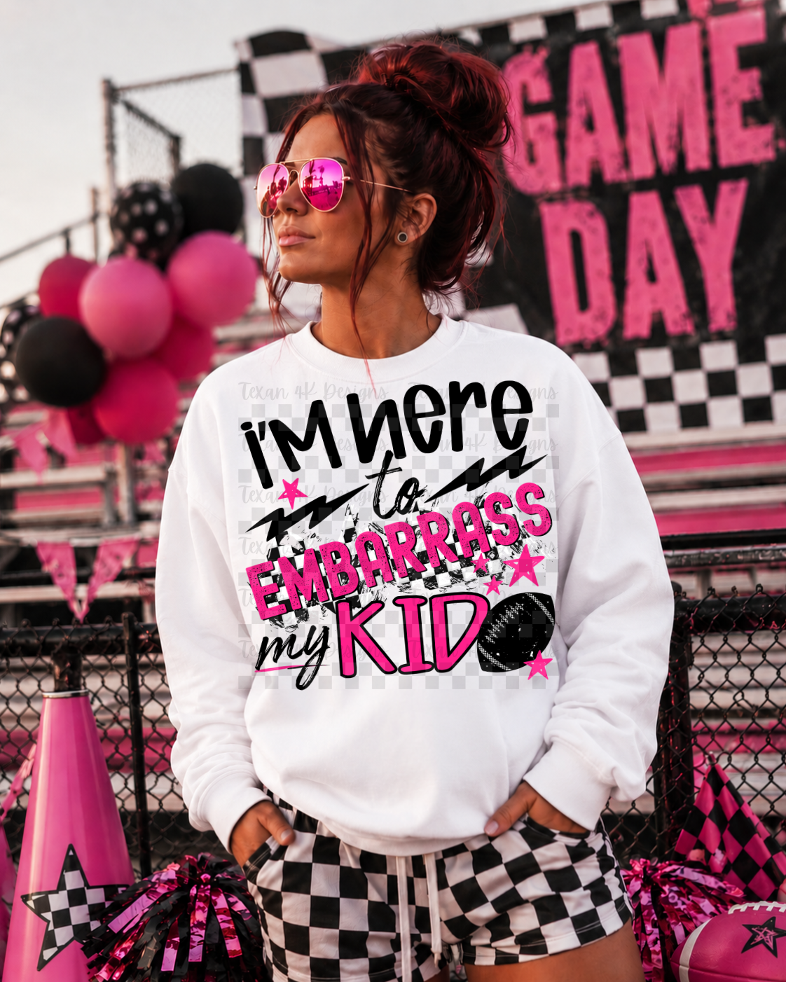 i'm here to embarrass my kid (football)-  2 DIGITAL PNG