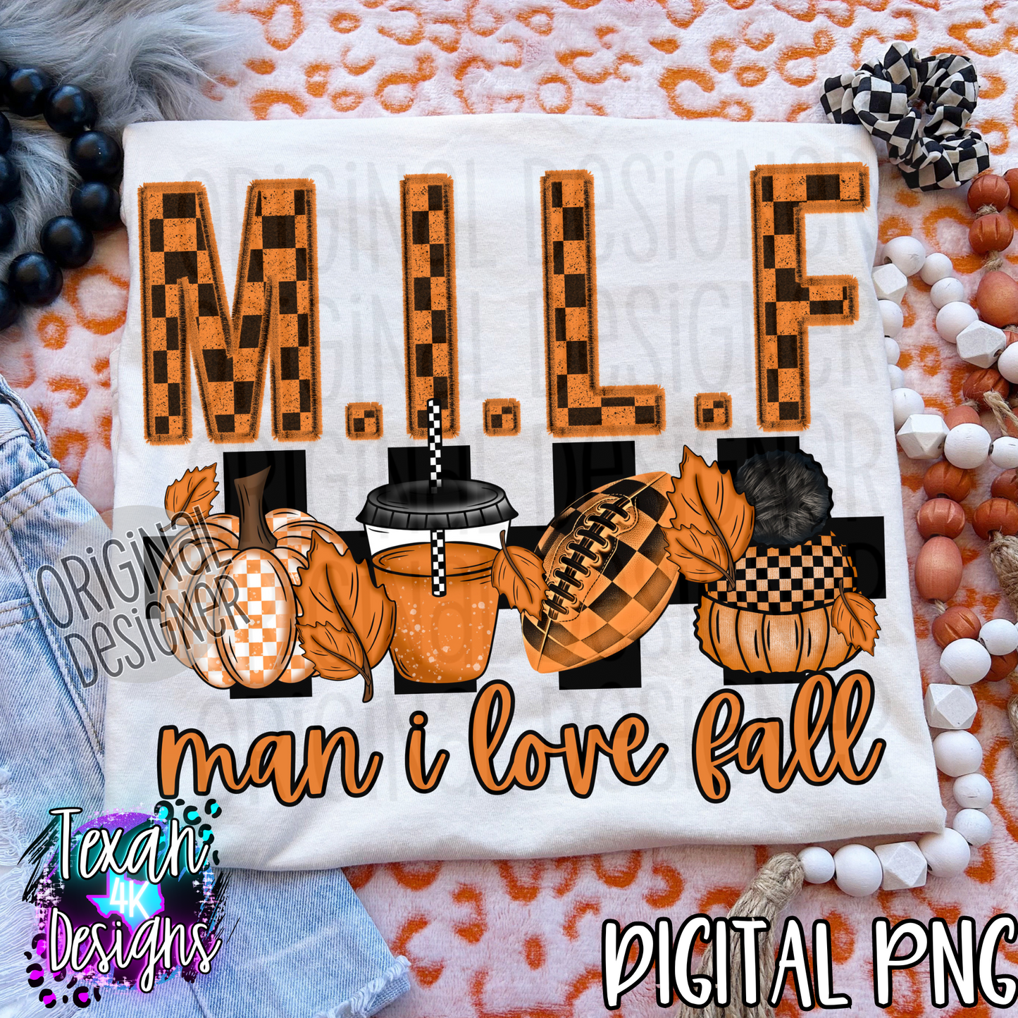 MILF man i love fall - DIGITAL PNG