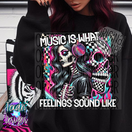 music is what feelings sounds like - DIGITAL PNG