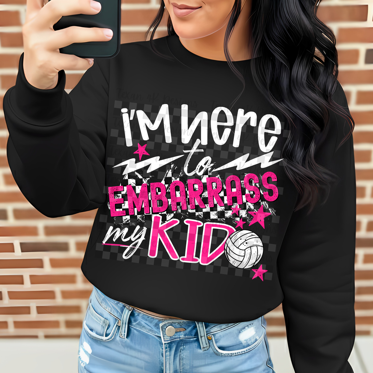 i'm here to embarrass my kid (volleyball)-  2 DIGITAL PNG