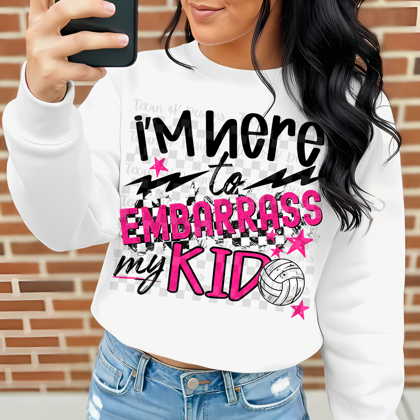 i'm here to embarrass my kid (volleyball)-  2 DIGITAL PNG