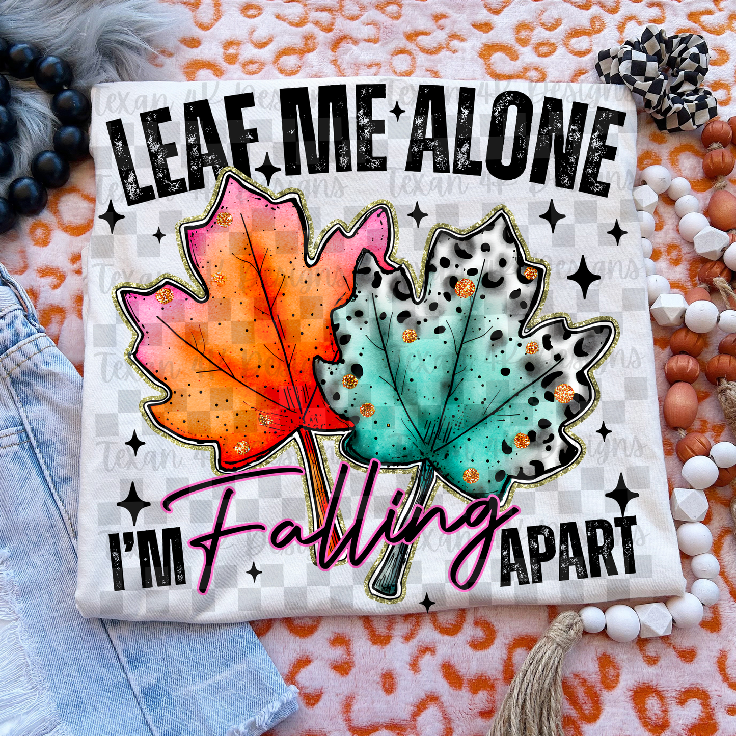 leaf me alone -  2 DIGITAL PNG