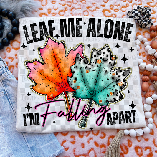 leaf me alone -  2 DIGITAL PNG