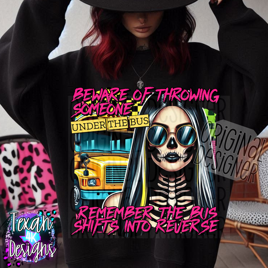 beware of throwing someone under the bus - DIGITAL PNG