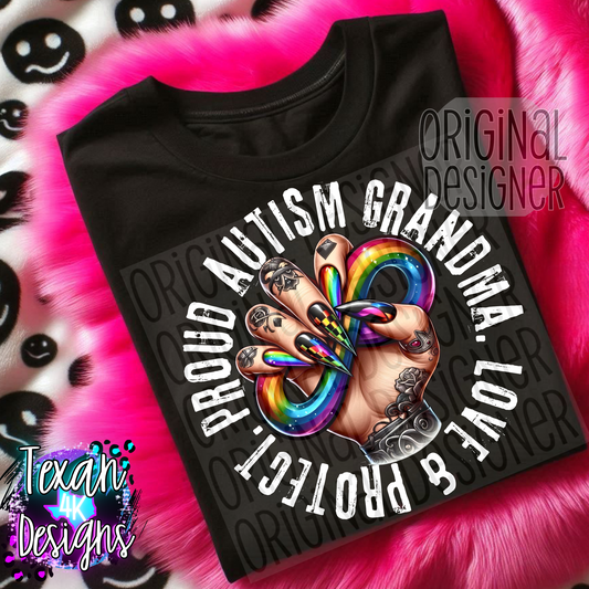 proud autism grandma - 2 DIGITAL PNG