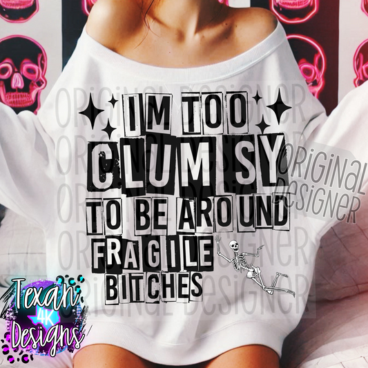 i'm too clumsy - 2 DIGITAL PNG