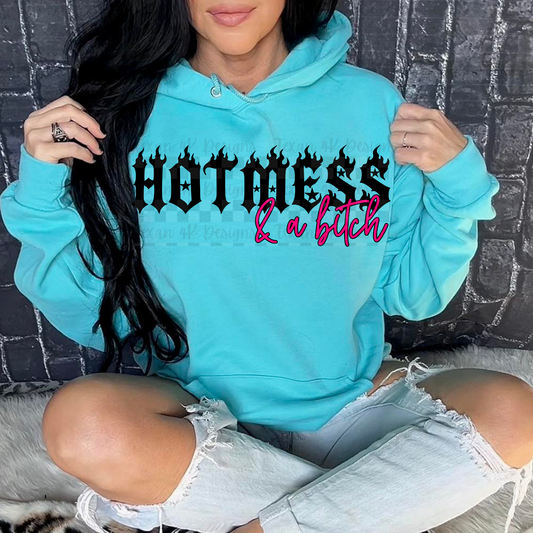 hotmess & a bitch -  2 DIGITAL PNG