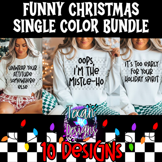 funny christmas bundle -  10 DIGITAL PNG