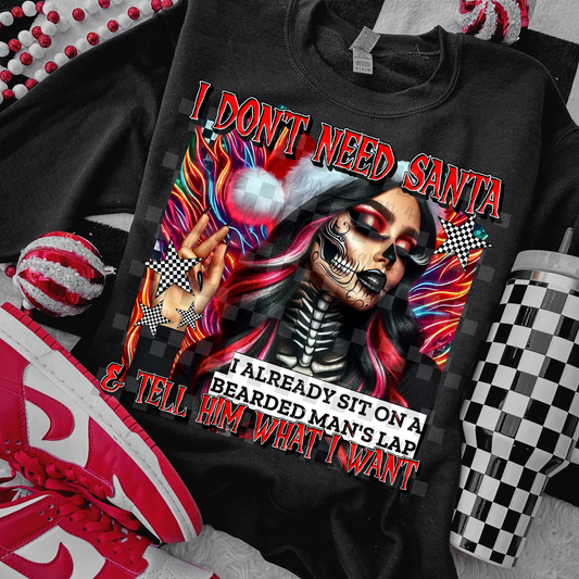 i don't need santa -  DIGITAL PNG