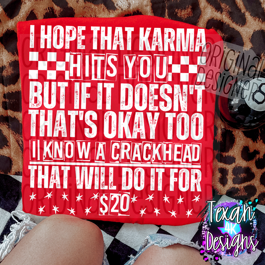 i hope that karma hits you - 2 DIGITAL PNG