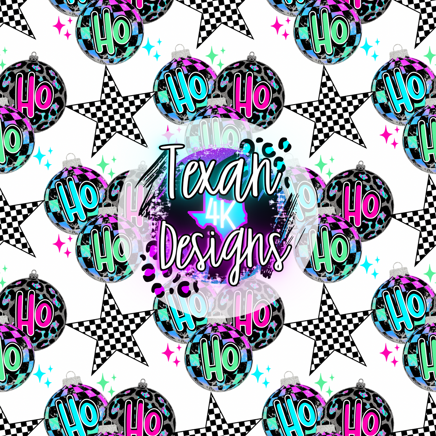 TRANSPARENT ho ho ho seamless - DIGITAL PNG