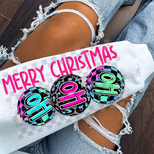 merry christmas ho ho ho sleeve - DIGITAL PNG