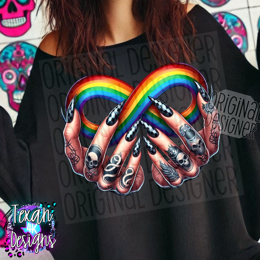 autism tattoo hands - DIGITAL PNG