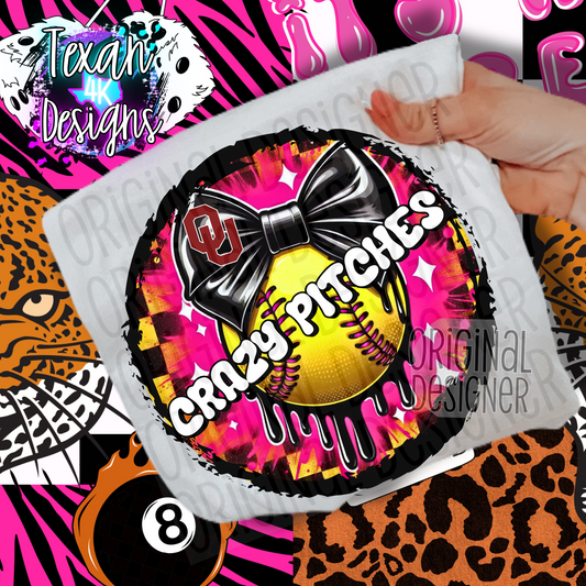 crazy pitches softball OU - DIGITAL PNG