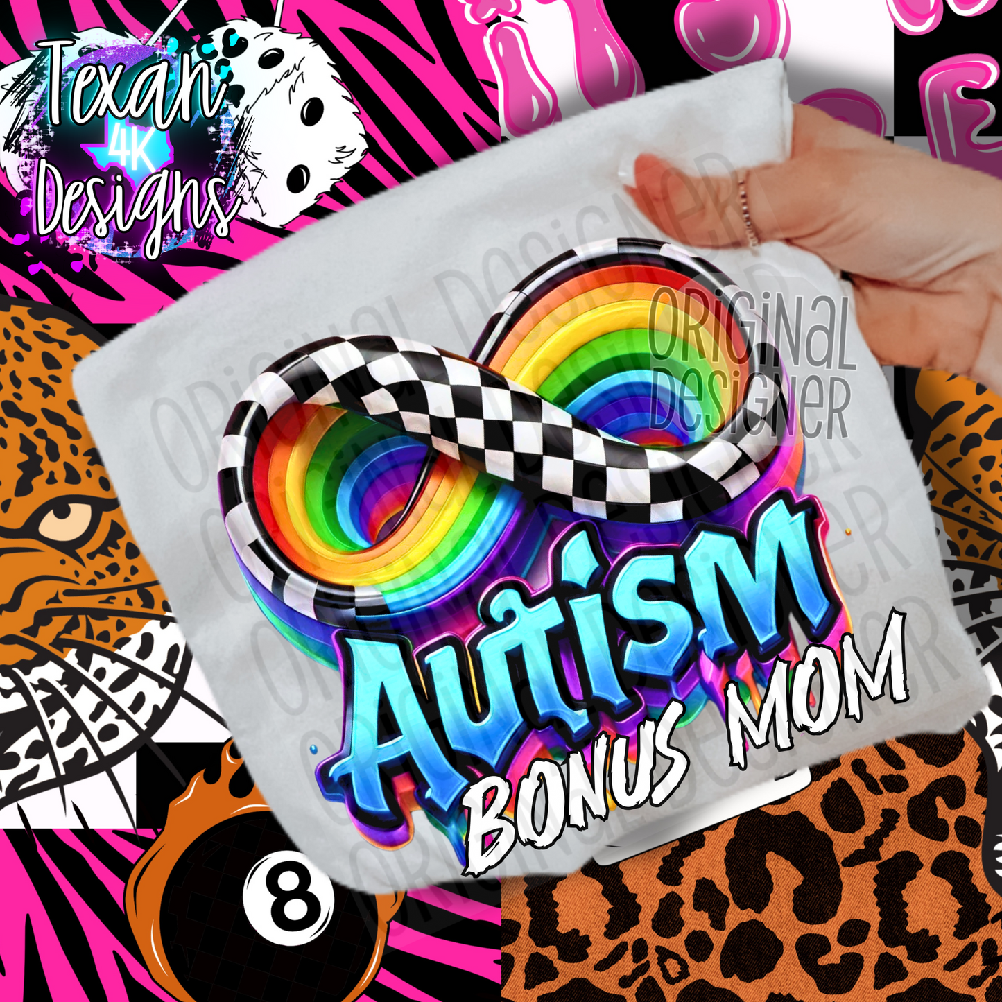 autism bonus mom - DIGITAL PNG