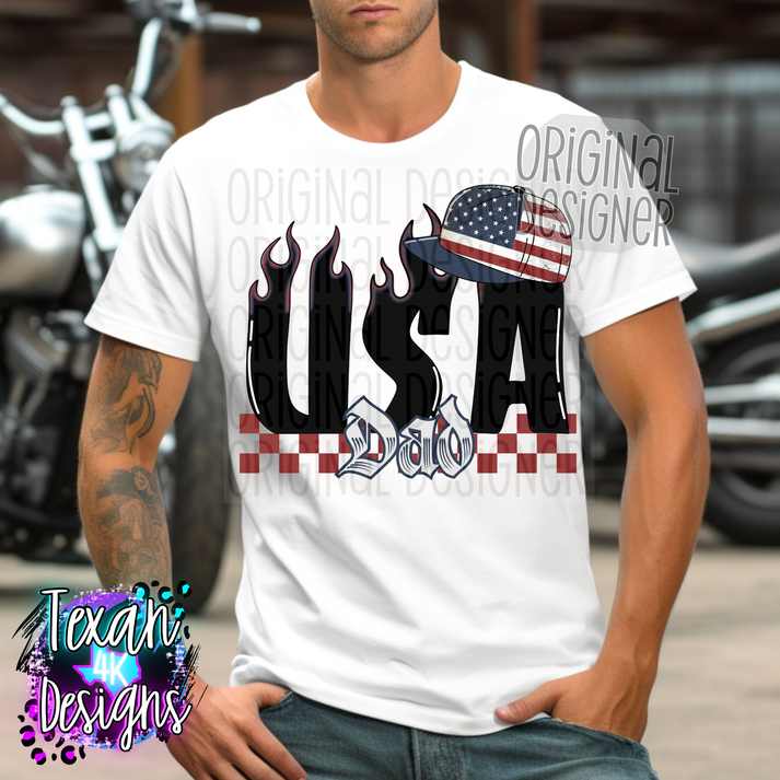 usa dad - DIGITAL PNG – Texan 4K Designs
