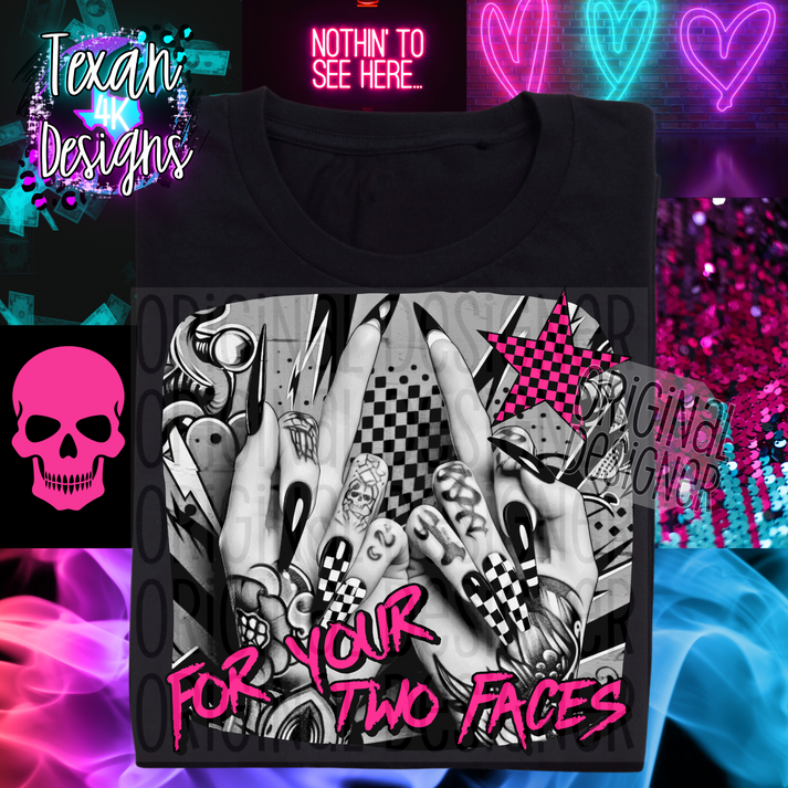 for your two faces - DIGITAL PNG – Texan 4K Designs