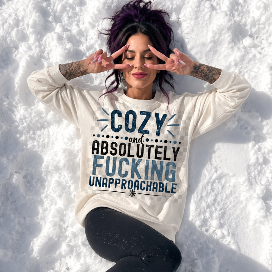 cozy and absolutely f unapproachable (winter)  - DIGITAL PNG