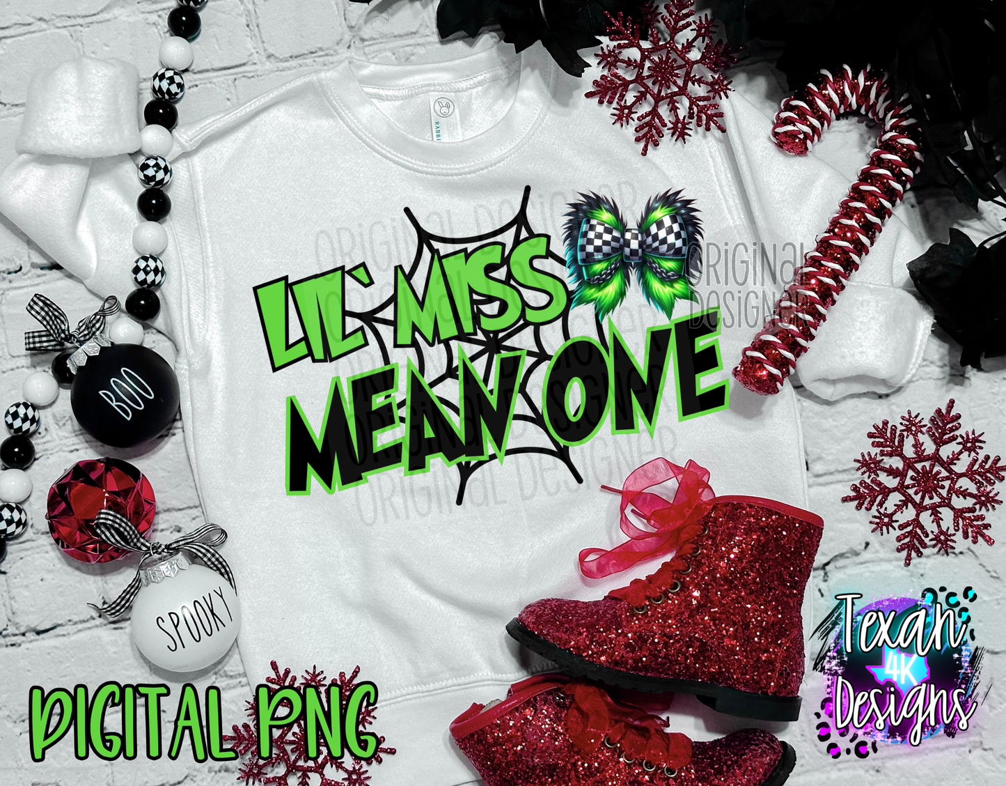 lil' miss mean one - DIGITAL PNG