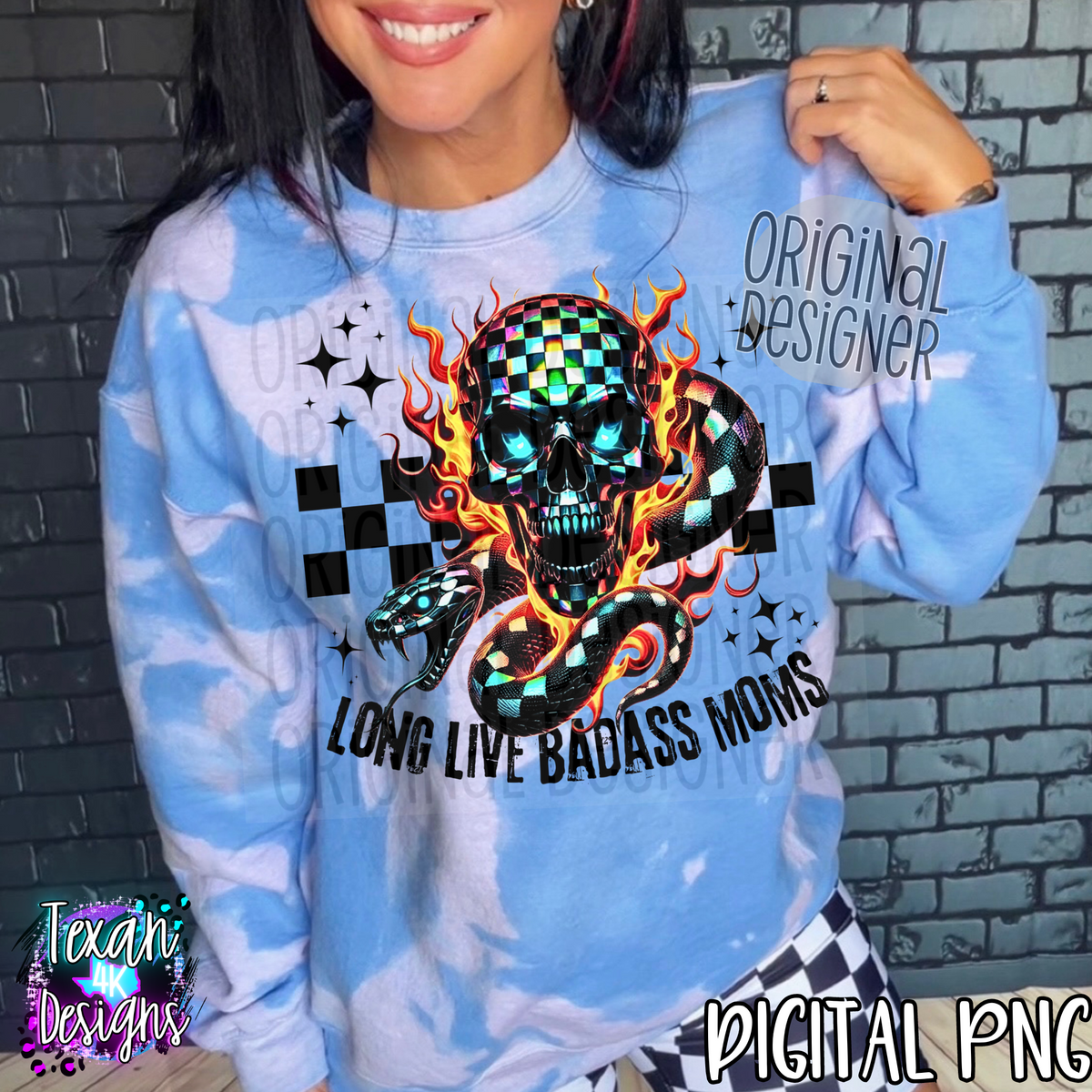 long live badass moms black - DIGITAL PNG – Texan 4K Designs