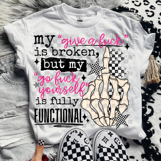 my "give a f" is broken - 2 DIGITAL PNG