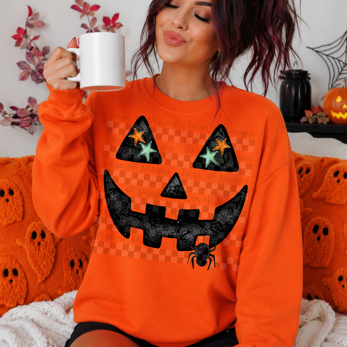 lace jack-o-lantern - DIGITAL PNG