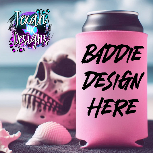 pink koozie mock up