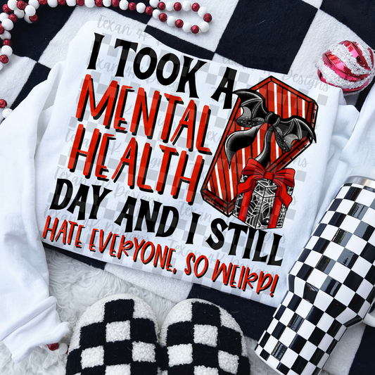 i took a mental health day (christmas) - 2 DIGITAL PNG