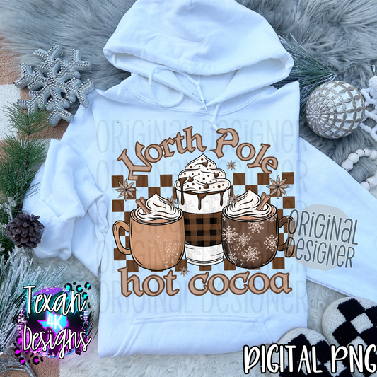 north pole hot cocoa  - DIGITAL PNG