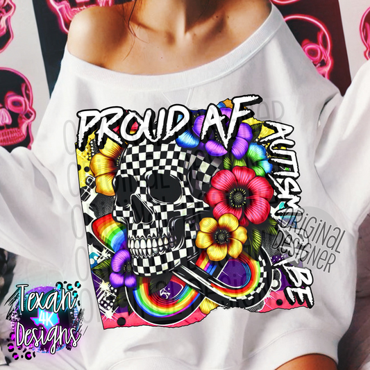 proud AF autism babe - DIGITAL PNG