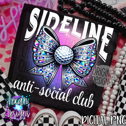 sideline anti-social club golf - 2 DIGITAL PNG