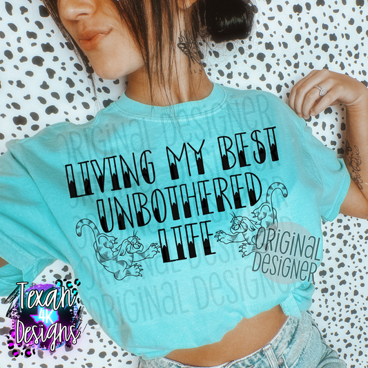 livin my best unbothered life - 2 DIGITAL PNG