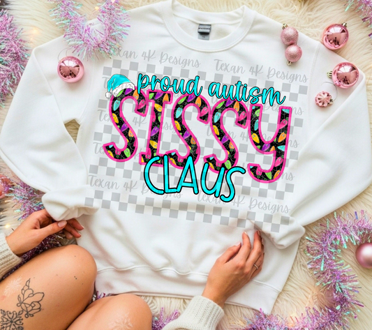 proud autism sissy claus  - DIGITAL PNG