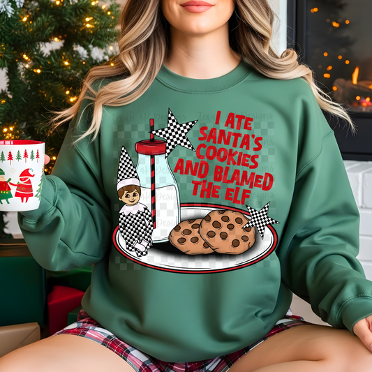 i ate santa's cookies - DIGITAL PNG
