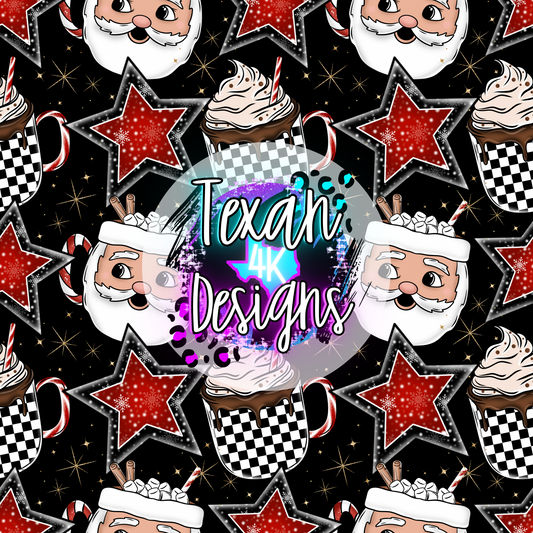 hot cocoa seamless- DIGITAL PNG