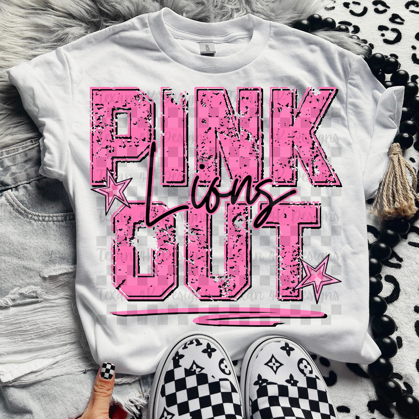 PINK OUT LIoNS (no flame) - digital png