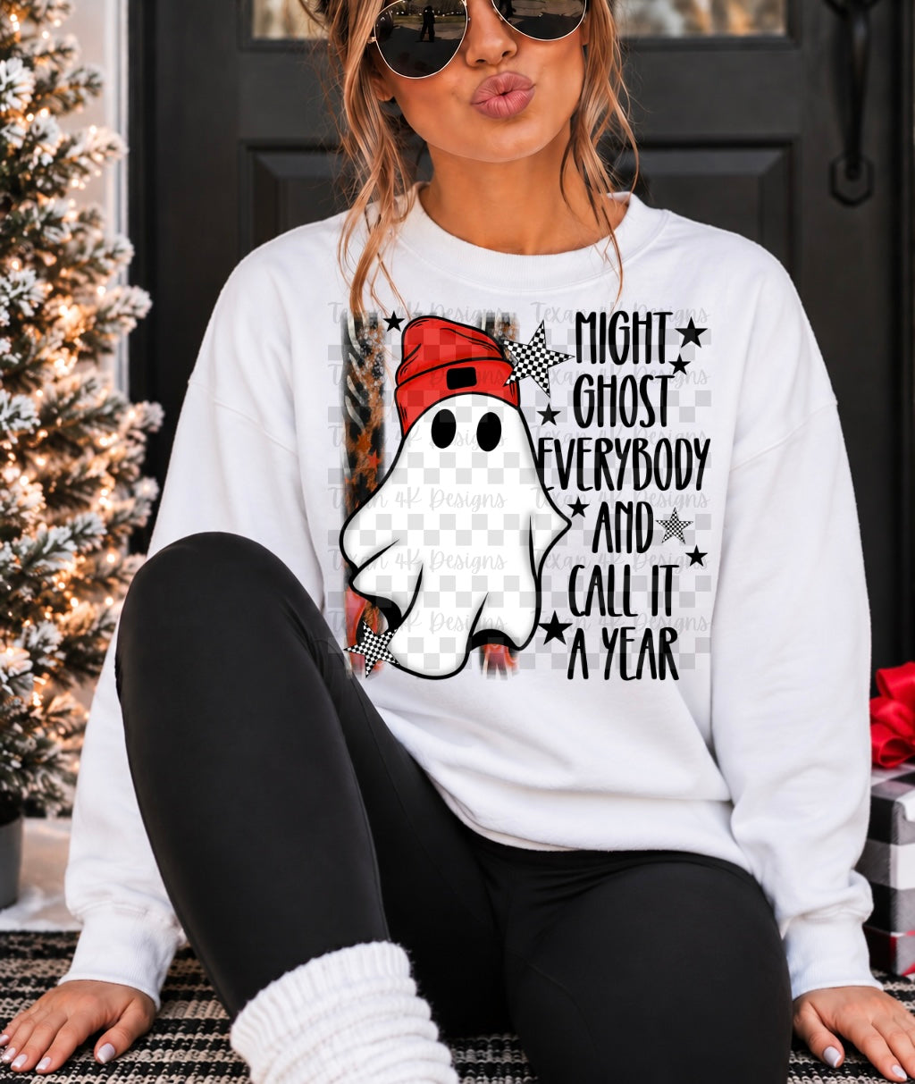 might ghost everyone and call it a year - digital png
