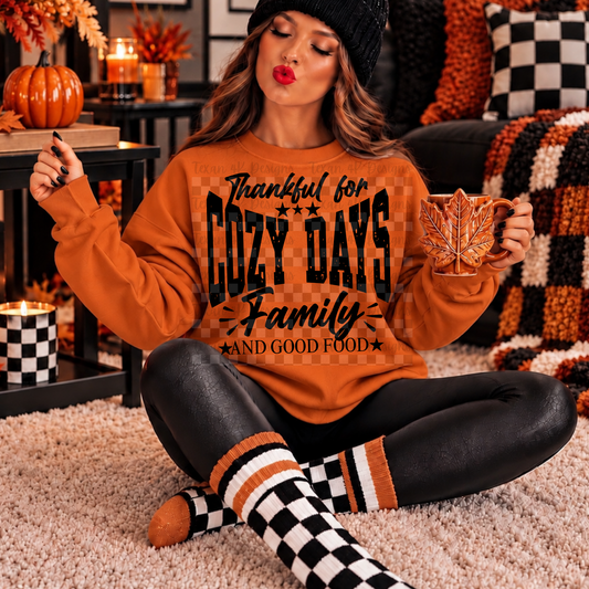 thankful for cozy days family and good food - digital png