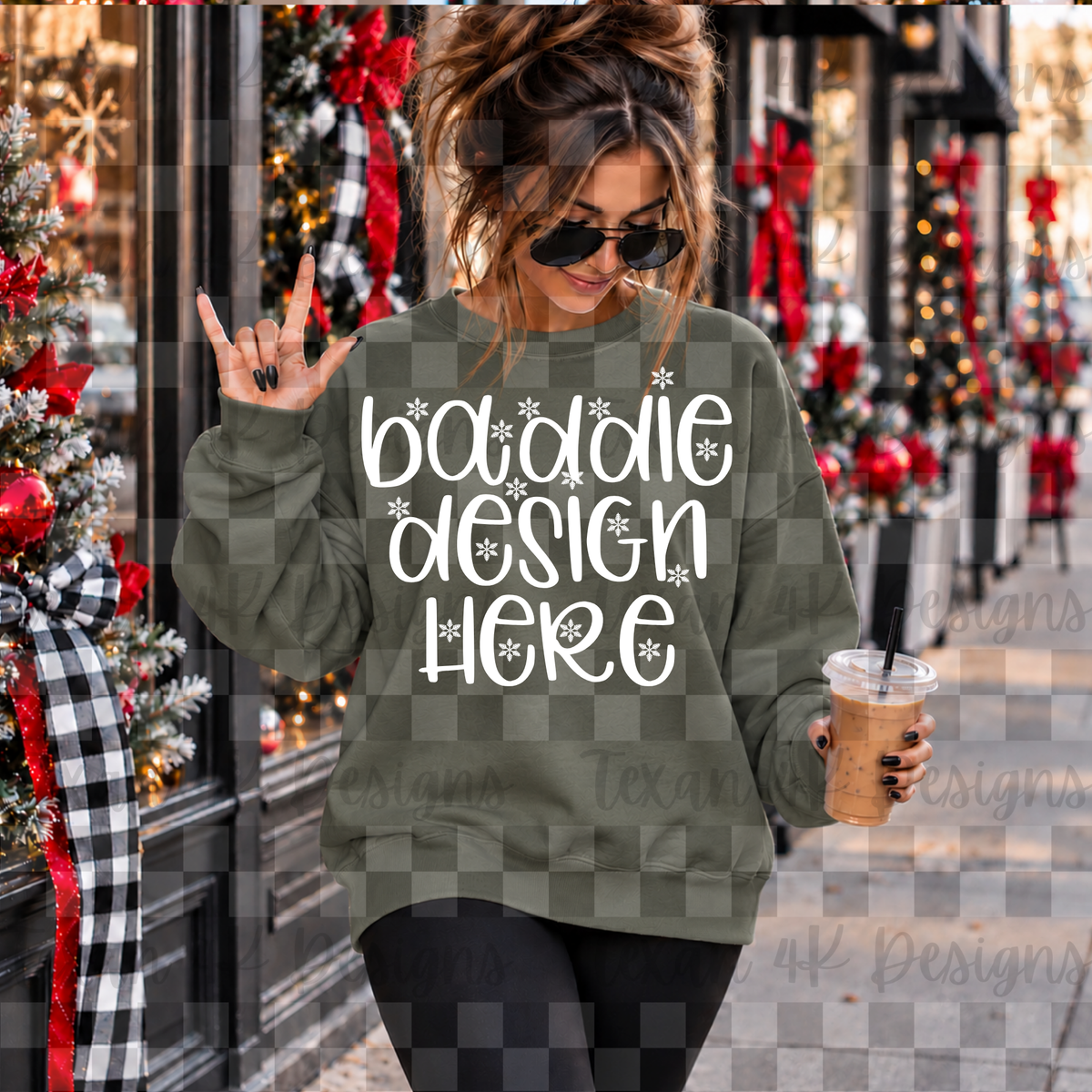comfort colors hemp sweatshirt , mock up