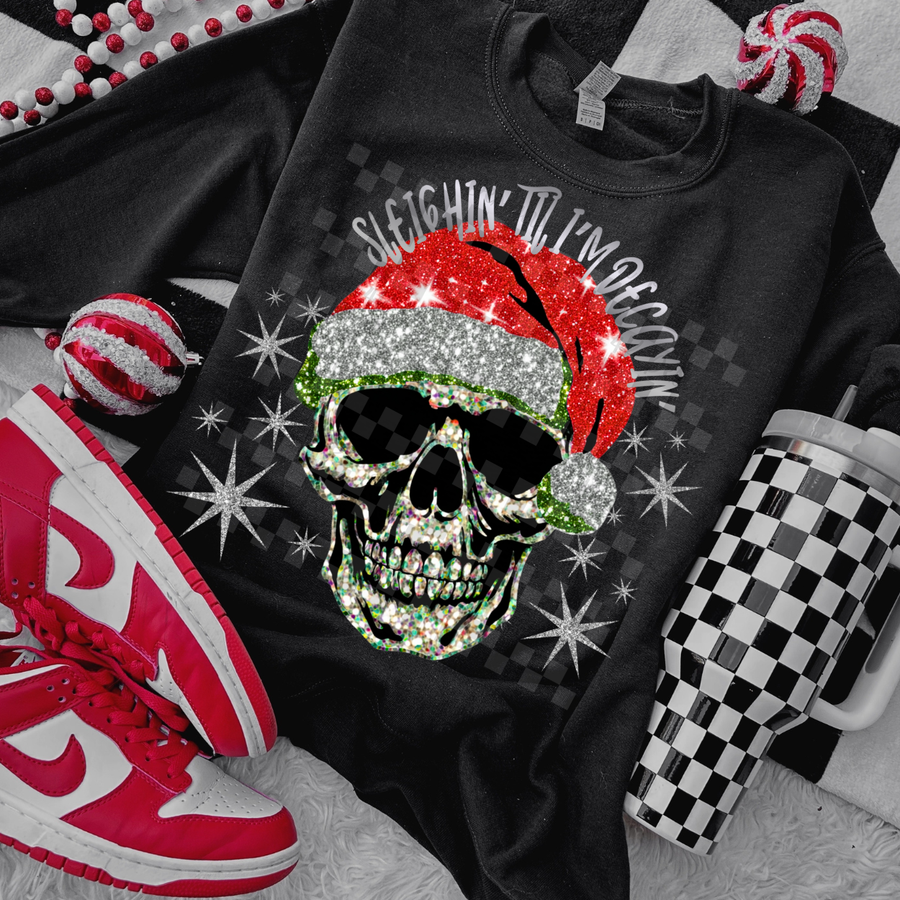 sleighin' til i'm decayin' - digital png