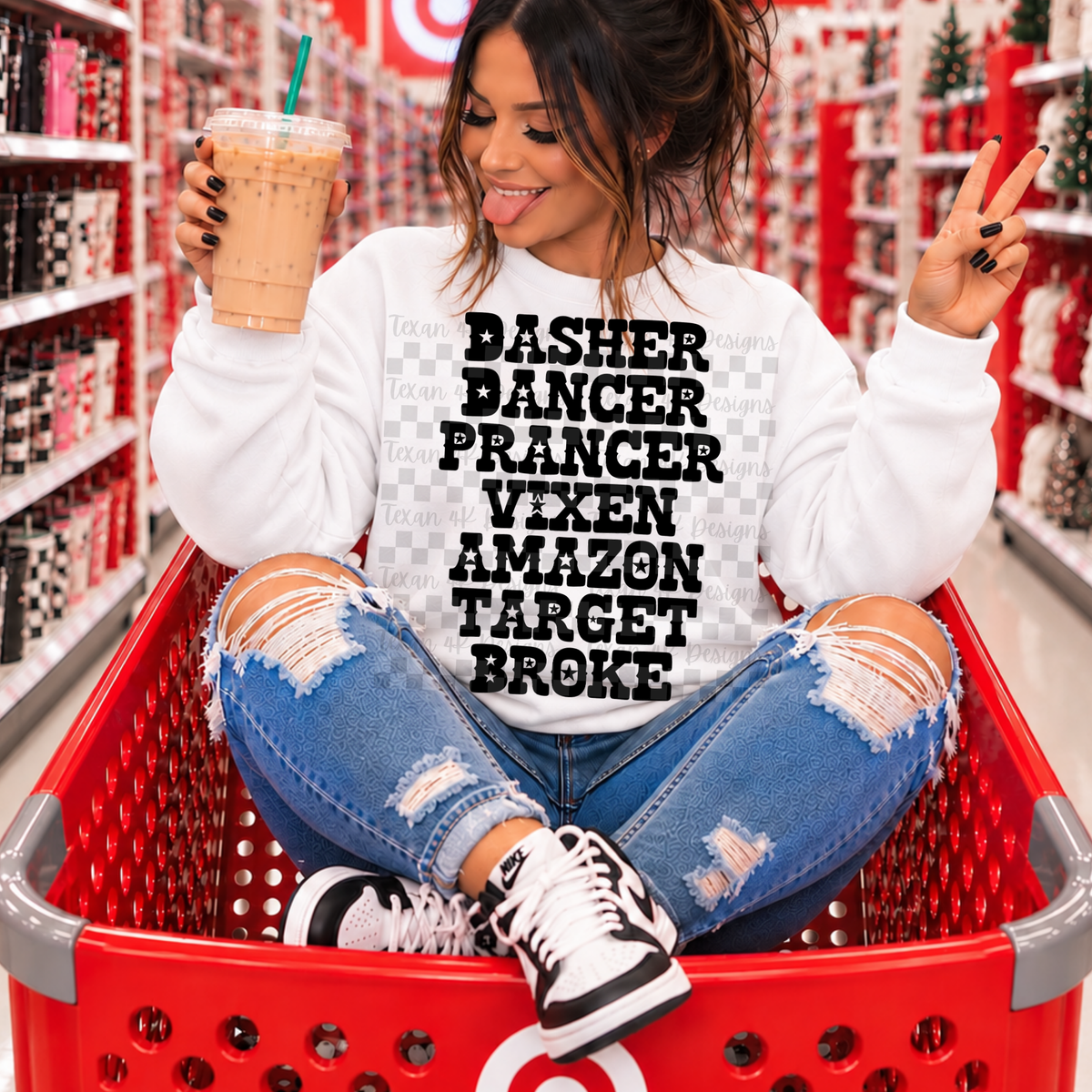 dasher dancer (shopping edition) - 2 digital png