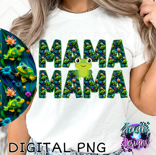 MAMA stacked with frog - DIGITAL PNG