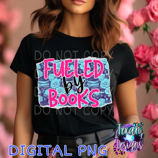 fueled by books - DIGITAL PNG