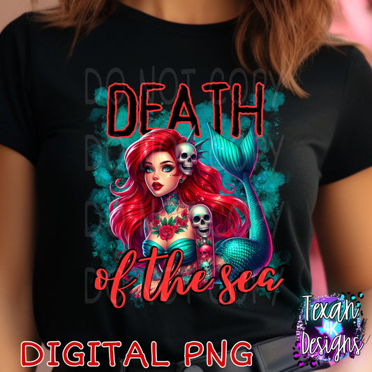 Death of the sea - DIGITAL PNG - mermaid