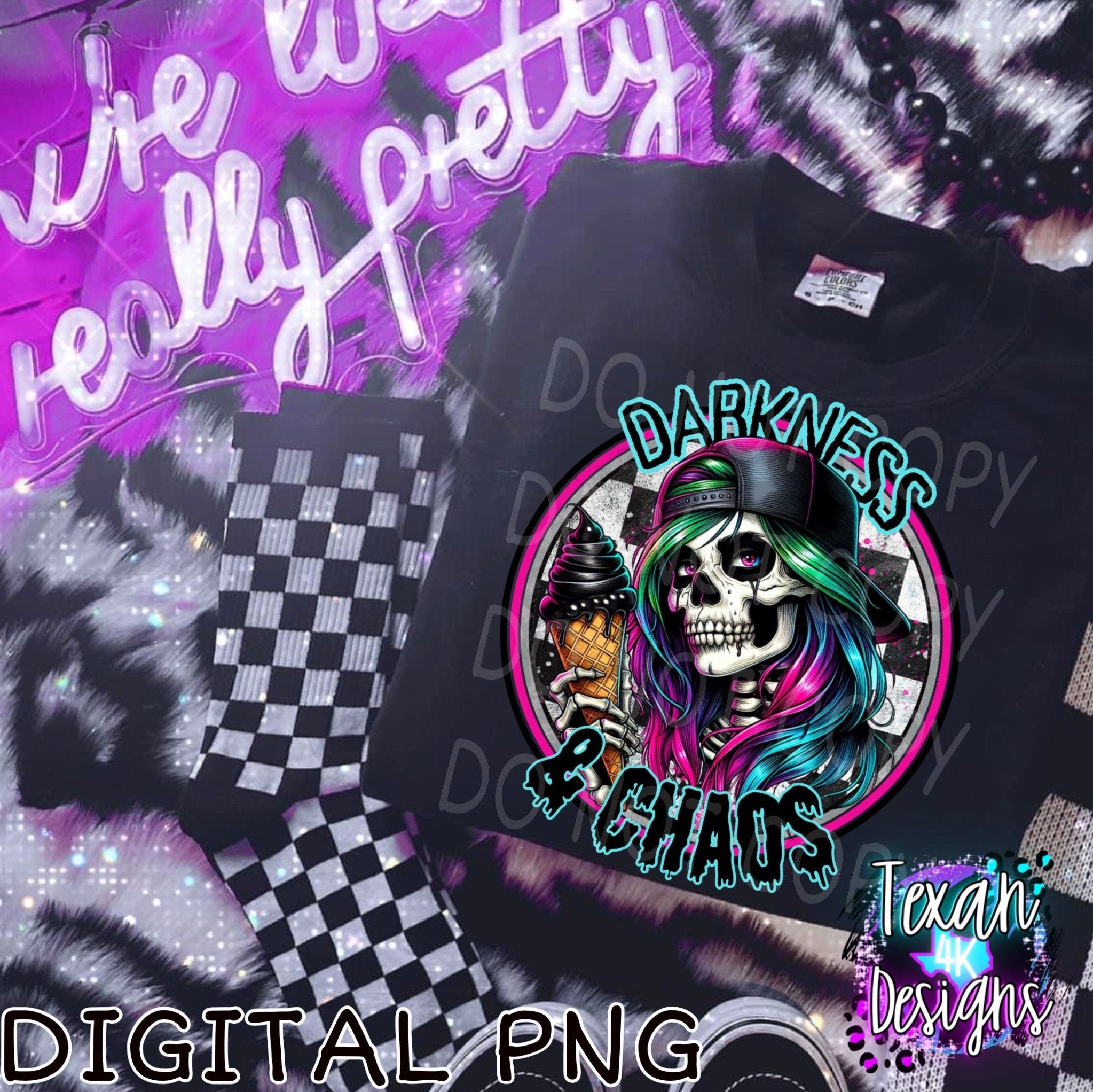 Darkness and chaos - DIGITAL PNG – Texan 4K Designs