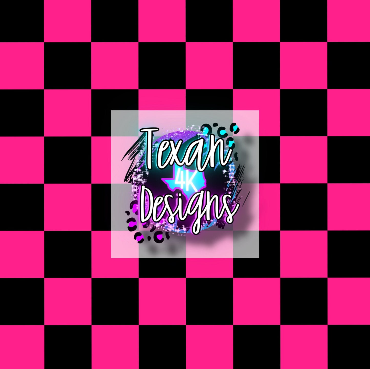 hot pink and black checkered seamless - DIGITAL PNG